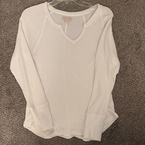 Knox Rose Long Sleeve Waffle Knit Top